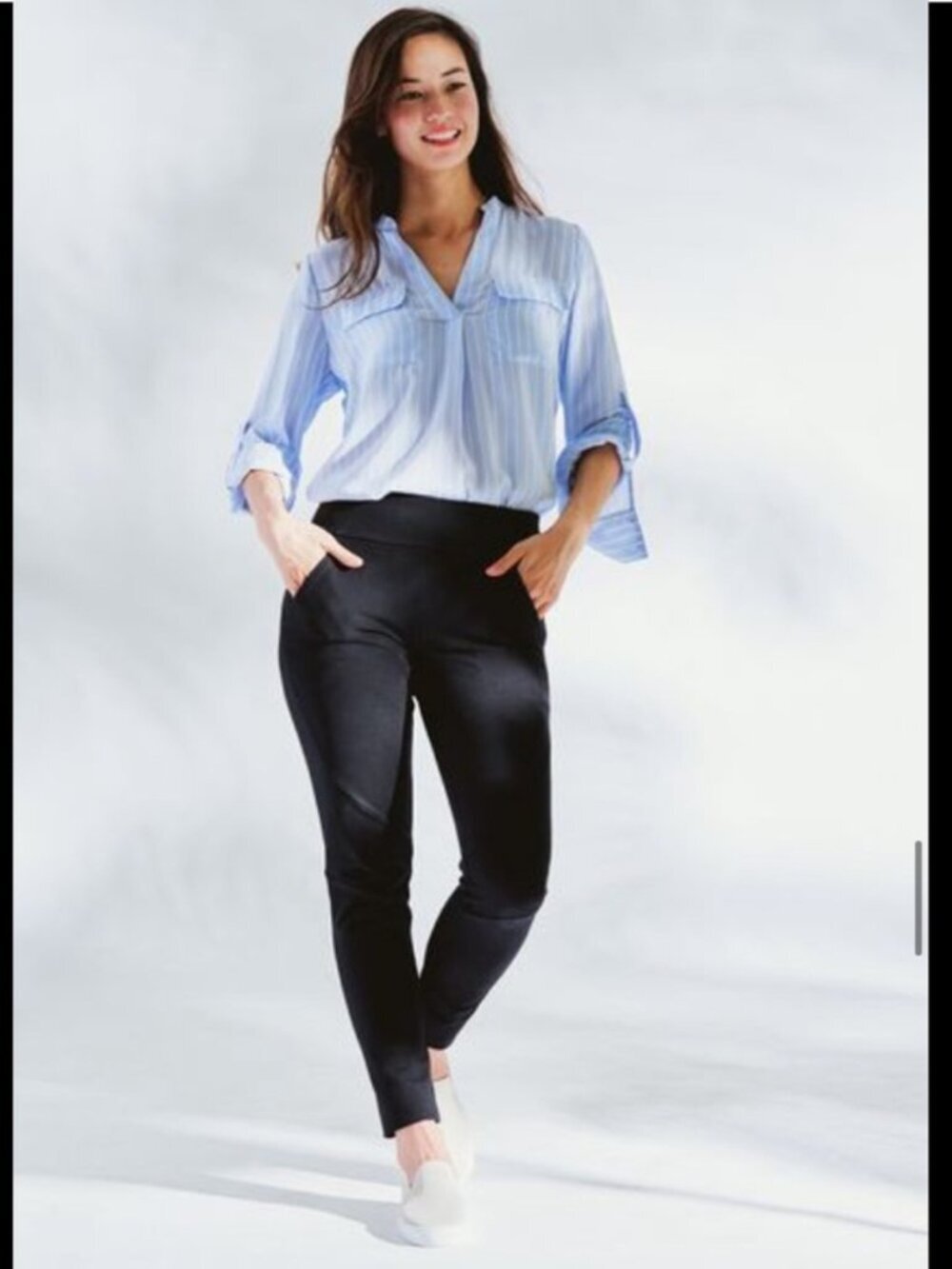 New Betabrand Black Skinny All-Weather Dress Pant Yoga Pants XSmall Petite